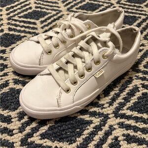 Women's White leather Keds